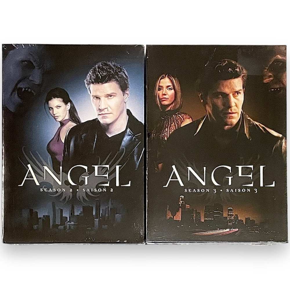 🆕 ANGEL ~ 2 DVD BOX SETS ~ SEASONS 2 + 3 ~ Audio: ENGLISH + FRENCH + SPANISH
